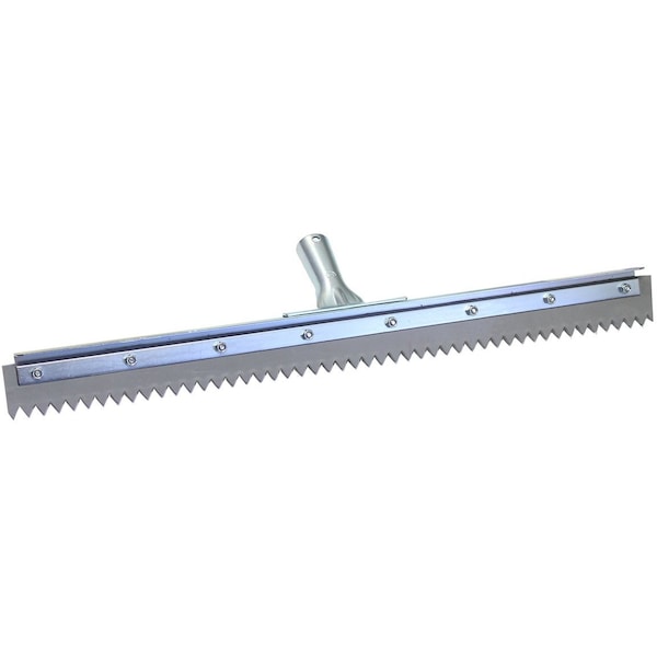 24 in Floor Squeegee, 1/2 in Serrations, Non-Marking, 6PK